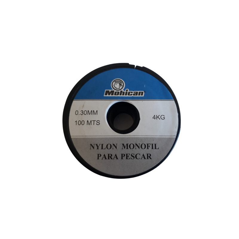 NYLON  MONOFIL MOHICAN PARA PESCAR 0,30 MM 100 MTS HUMO